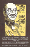 Curent Event Postcard Series The Year Of The Assassin 1980-1981 Assassinat De Anwar Sadat John Lenon - Ereignisse