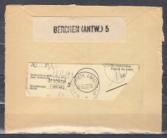 Fragment Met Langstempel Berchem (Antw) 5 - Linear Postmarks