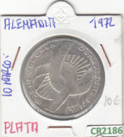 CR2186 MONEDA ALEMANIA 10 MARCOS 1972 - Andere - Europa