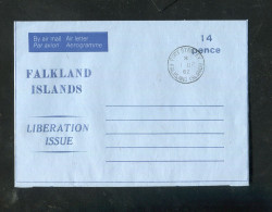 "FALKLANDINSELN" 1982, Aerogramm K1 "PORT STANLEY" (60070) - Falkland