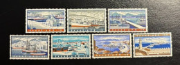 GREECE, 1958 GREEK PORTS SHIPS LIGHTHOUSES, MNH - Unused Stamps