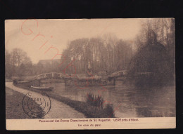 Lede - Pensionnat Des Dames Chanoinesses De St. Augustin - Un Coin Du Parc - Postkaart - Lede