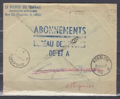 Brief Van Liege 1 Naar Ottignies Met Langstempel Ottignies 1 - Linear Postmarks