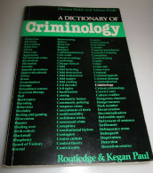 A Dictionary Of Criminology Dermot Walsh And Adrian Poole 1983 - 1950-Hoy