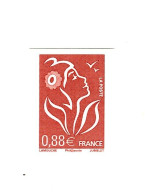 Lamouche 0.88 € Lilas Brun YT 4155b Non Dentelé Accidentel Sans Phospho. Superbe, Voir Le Scan. Maury N° 4135 : 130 €. - Unused Stamps