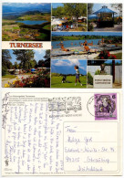 Austria 1994 Postcard Das Feriengebiet Turnersee - Beaches, Campsites, Golf; Klagenfurt Am Wörthersee Slogan Cancel - Klagenfurt