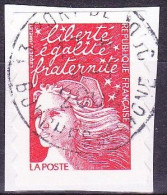 Variété Sans Bandes De Phosphore, Sur Timbre Rouge Oblitéré Marianne De Luquet N°3085 - 1997-2004 Marianne Of July 14th