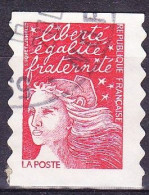 Variété Sans Bandes De Phosphore, Sur Timbre Rouge Oblitéré Marianne De Luquet N°3085 - 1997-2004 Marianna Del 14 Luglio