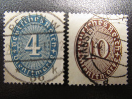 DR-Dienst Nr. 130-131, 1927, Wertziffern, Gestempelt - Officials