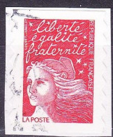 Variété Sans Bandes De Phosphore, Sur Timbre Rouge Oblitéré Marianne De Luquet N°3085 - 1997-2004 Marianne (14. Juli)