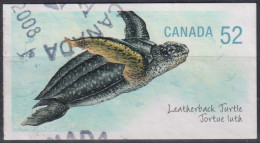 2007 Kanada ° Mi:CA 2431, Sn:CA 2233, Yt:CA 2310, Leatherback Sea Turtle (Dermochelys Coriacea) - Gebruikt