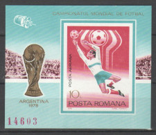 Romania 1978 - Coppa Del Mondo Argentina 78 Bf Non Dentellato - 1978 – Argentine