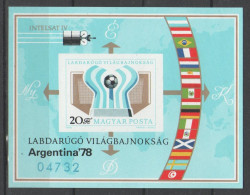 Ungheria 1978 - Coppa Del Mondo Argentina 78 Bf Non Dentellato - 1978 – Argentine