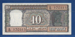 INDIA - P. 58 – 10 Rupees ND, UNC-,  Serie D12 170315 - L. K. Jha (1967-1970) - Indien