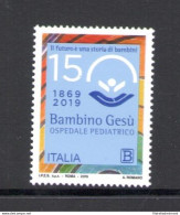 2019 Italia - Repubblica - Ospedale Bambin Gesù - Emissione Congiunta Con Vaticano - MNH** - Emissions Communes