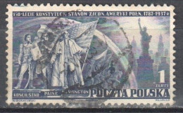 Poland 1938 US Constitution - 150th Anniv. - Mi. 326 - Used - Used Stamps