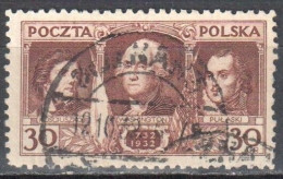 Poland 1932 Kosciuszko, Washington, Pulaski - Mi. 271 - Used - Gebraucht