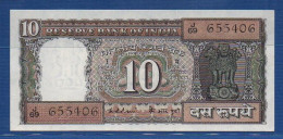 INDIA - P. 60c – 10 Rupees ND, UNC-,  Serie J69 655406 - Plate Letter B Signature: K. R. Puri (1975-1977) - India