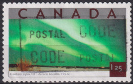 2002 Kanada ° Mi:CA 2059, Sn:CA 1953a, Yt:CA 1942, Northern Lights, Northwest Territories, Tourist Attractions - Usados