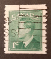 Canada 1948-1950  USED  Sc 280 And 297,    1c And 3c Coils, King George VI - Gebruikt