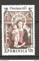 DOMINICA - 1975 MANTEGNA Madonna Con Bambino Da Pala Di S.Zeno (basilica S.Zeno, Verona) Nuovo** MNH - Religión