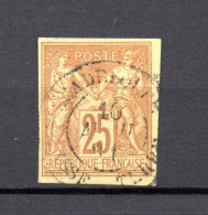 France Colonies 1878 Old Sage Stamp (Michel 43) Nice Used Guadeloupe/Grosse Terre - Sage