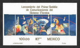 SD)1985 MEXICO  LAUNCH OF THE FIRST COMMUNICATIONS SATELLITE OF THE MORELOS 100P SCT 1388A SYSTEM, LAUNCH OF THE SHUTTLE - Mexico