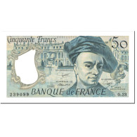 France, 50 Francs, Quentin De La Tour, 1981, Undated (1981), NEUF, Fayette:67.7 - 50 F 1976-1992 ''quentin De La Tour''