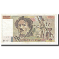 France, 100 Francs, Delacroix, 1985, P. A.Strohl-G.Bouchet-J.J.Tronche, 1985 - 100 F 1978-1995 ''Delacroix''