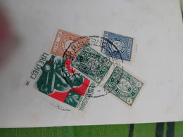 MARCA DA BOLLO CROCE ROSSA ITALIANA LIRE 10 + ALTRE  4- 1958 - Revenue Stamps