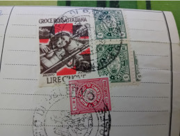 MARCA DA BOLLO CROCE ROSSA ITALIANA + ALTRE  3- 1958 - Revenue Stamps