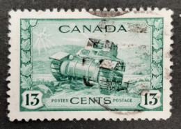 Canada 1942  USED  Sc 258,    13c War Issue, Ram Tank - Usados