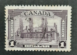 Canada 1938  USED  Sc 245,    1$ Pictorial Issue, Chateuau De Ramezay - Oblitérés