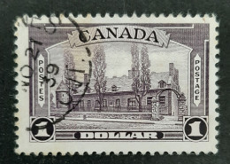 Canada 1938  USED  Sc 245,    1$ Pictorial Issue, Chateuau De Ramezay - Usati