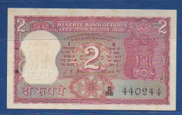 INDIA - P. 67a – 2 Rupees ND (1969-1970), UNC-,  Serie B58 440244 - Signature: L. K. Jha-  Centennial Of Birth Of Gandhi - India