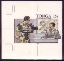 TONGA - Cromalin Proof 1991 - Television Studio Recording Child Care Program  - Baby Shown - 5 Exist - Tonga (1970-...)