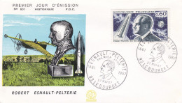 FDC - 1967 -- ROBERT ESNAULT-PELTERIE  (avion , Fusée ) ..cachet  LE BOURGET - 93 - 1960-1969