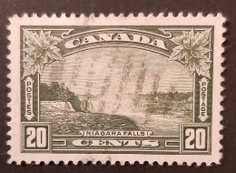 Canada 1935  USED  Sc 225,    20c King George V Pictorial Issue,Niagara Falls - Oblitérés
