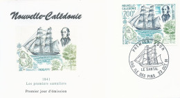 Enveloppe 1er Jour FDC Nouvelle Calédonie N°622 Arrivée Des Premiers Santaliers - 23/10/1991 - FDC