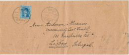 Egypt Cover Sent To Portugal 30-12-1938 Single Frankeed Sent From The Royal Embassy Of Denmark Cairo Bended Cover - Brieven En Documenten