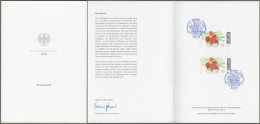 Bund: Minister Card - Ministerkarte Typ VII , Mi-Nr. 3755 ESST: " Blumengruß " - Brieven En Documenten