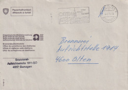 Motiv Brief  "Eidg. Alkoholverwaltung - Brennerei Aufsicht Gunzgen"        1994 - Lettres & Documents