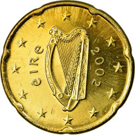 IRELAND REPUBLIC, 20 Euro Cent, 2002, SPL, Laiton, KM:36 - Irland