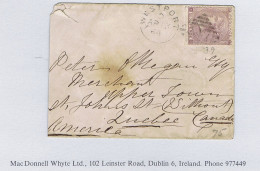 Ireland Mayo 1864 Part Cover To Quebec With QV 6d Lilac Tied WESTPORT/447 Duplex For AP 13 - Other & Unclassified