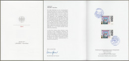 Bund: Minister Card - Ministerkarte Typ VII , Mi-Nr. 3758 ESST: " Street Art: LOW BROS - New Wave " - Lettres & Documents