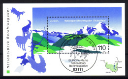 DEUTSCHLAND BLOCK 47 GESTEMPELT(USED) EUROPA 1999 NATUR- Und NATIONALPARKS STEMPEL BONN - 1999