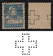 Switzerland 1910/1946 Stamp Perfin Symbol Cross By Jacky Summerer & Cie + Jacky Maeder & Co From Basel Lochung Perfore - Perfins