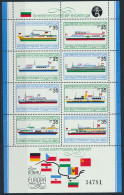 Bulgarien Block 112 U. 116** - Europäische Donaukommission Schiffe Flaggen - Covers & Documents