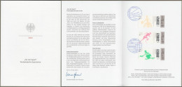 Bund: Minister Card - Ministerkarte Typ VII , Mi-Nr. 3762-64 ESST: " Für Den Sport 2023: Paralympische Sportarten " - Brieven En Documenten