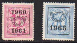 Belgique Surcharge  Petit Sceau De L'état   COB PO 703 Et 765  Cote Totale > 3€ - Typo Precancels 1936-51 (Small Seal Of The State)